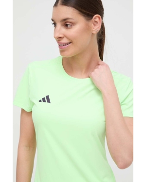 adidas Performance t-shirt do biegania Adizero kolor zielony IN2251
