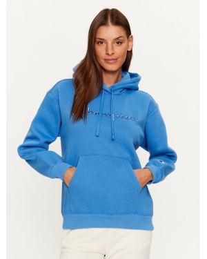 Champion Bluza Hooded Sweatshirt 116677 Niebieski Custom Fit