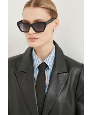 AllSaints okulary przeciwsłoneczne damskie kolor czarny