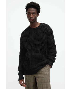 AllSaints sweter bawełniany ILLUND kolor czarny ciepły