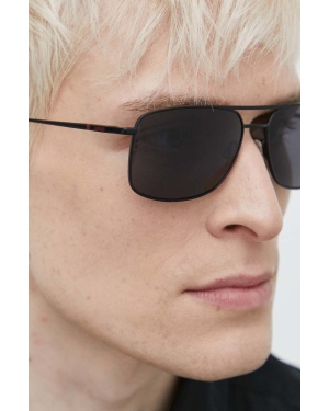 HUGO okulary przeciwsłoneczne męskie kolor czarny