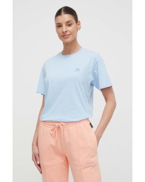 Napapijri t-shirt bawełniany damski kolor niebieski