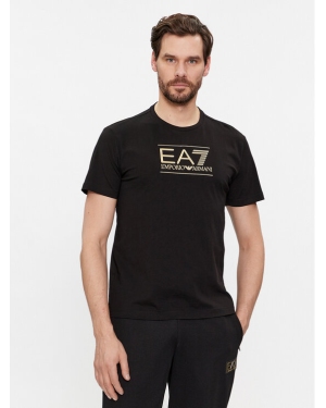 EA7 Emporio Armani T-Shirt 6RPT19 PJM9Z 1200 Czarny Regular Fit