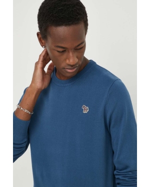 PS Paul Smith sweter bawełniany kolor niebieski lekki