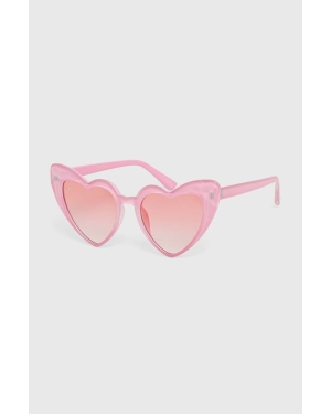 Jeepers Peepers okulary przeciwsłoneczne kolor różowy