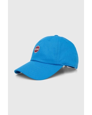 Colmar czapka z daszkiem bawełniana kolor niebieski