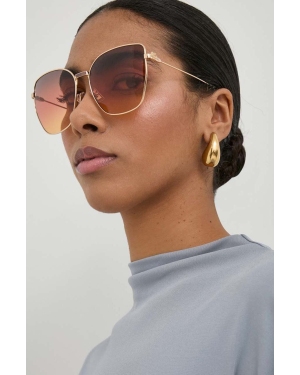 Etro okulary przeciwsłoneczne damskie kolor złoty