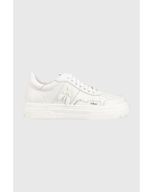Patrizia Pepe sneakersy skórzane kolor biały 2Z0008 L011 W338