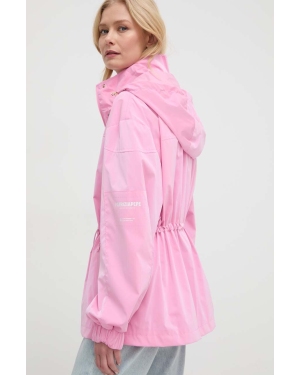Patrizia Pepe kurtka damska kolor różowy przejściowa