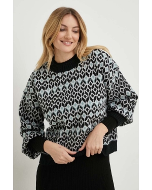 Answear Lab sweter z wełną damski kolor czarny ciepły