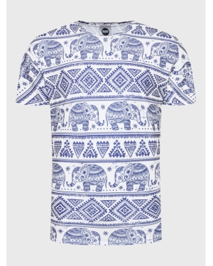 Mr. GUGU & Miss GO T-Shirt Unisex Elephants Pattern Kolorowy Regular Fit
