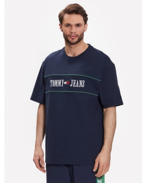 Tommy Jeans T-Shirt Skate Archive DM0DM16309 Granatowy Relaxed Fit