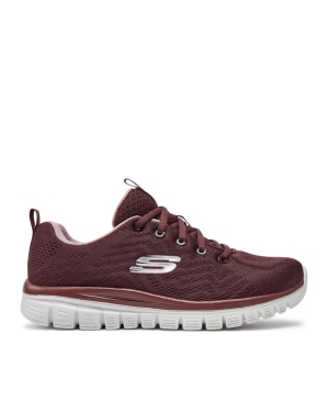 Skechers Sneakersy Get Connected 12615/WINE Bordowy