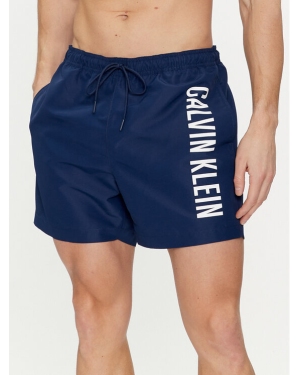 Calvin Klein Swimwear Szorty kąpielowe KM0KM01004 Granatowy Regular Fit