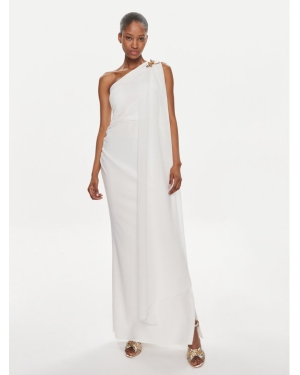 Rinascimento Sukienka wieczorowa CFC0117713003 Biały Regular Fit