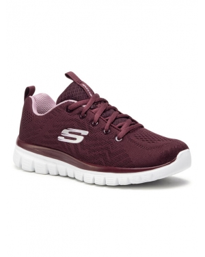 Skechers Buty Get Connected 12615/WINE Bordowy
