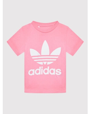 adidas T-Shirt Trefoil HK7502 Różowy Regular Fit