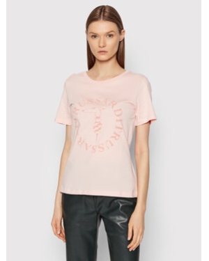 Trussardi T-Shirt 56T00479 Różowy Regular Fit