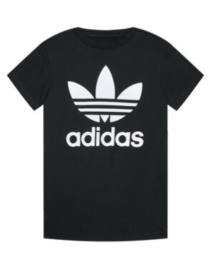 adidas T-Shirt Trefoil DV2905 Czarny Regular Fit