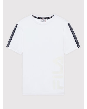 Fila T-Shirt Levi 689070 Biały Regular Fit