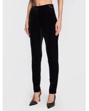 Nissa Spodnie materiałowe P13495 Czarny Slim Fit
