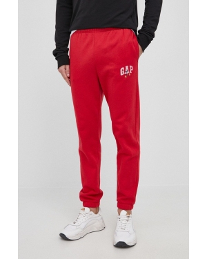 GAP spodnie x Disney męskie kolor czerwony z nadrukiem