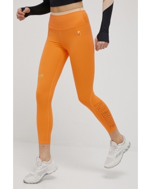 P.E Nation legginsy treningowe Uprise damskie kolor pomarańczowy z nadrukiem