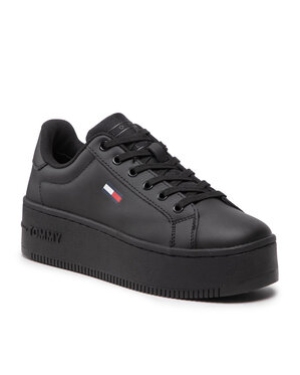 Tommy Jeans Sneakersy Flatform Ess EN0EN02043 Czarny