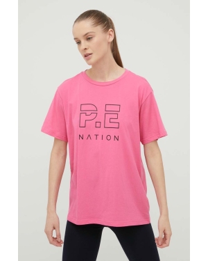 P.E Nation t-shirt bawełniany kolor fioletowy