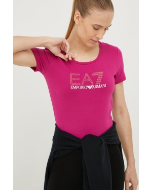 EA7 Emporio Armani t-shirt 8NTT24.TJ2HZ.NOS damski kolor różowy