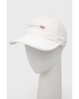 Reebok Classic czapka kolor biały z aplikacją