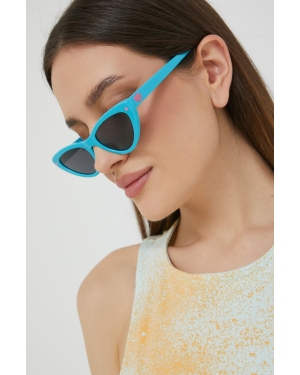 Chiara Ferragni okulary przeciwsłoneczne damskie kolor turkusowy