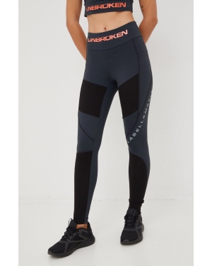 LaBellaMafia legginsy treningowe Unbroken damskie kolor szary wzorzyste