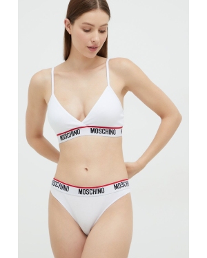 Moschino Underwear biustonosz kolor biały gładki