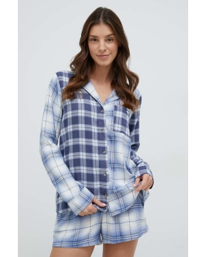 Hollister Co. koszula piżamowa damska kolor niebieski