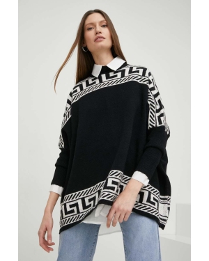 Answear Lab sweter z wełną damski kolor czarny ciepły z półgolfem