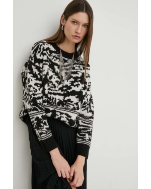 Answear Lab sweter z wełną damski kolor czarny ciepły