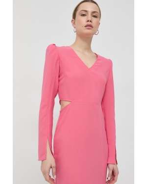 Notes du Nord sukienka kolor różowy maxi prosta