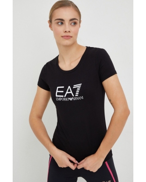 EA7 Emporio Armani t-shirt damski kolor czarny