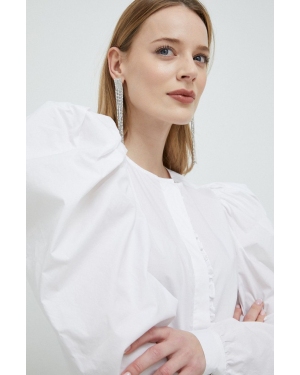 Custommade koszula bawełniana Beri damska kolor biały regular