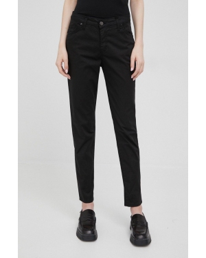 XT Studio spodnie damskie kolor czarny dopasowane medium waist