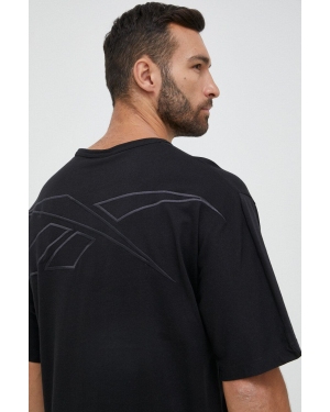 Reebok Classic t-shirt męski kolor czarny z nadrukiem HU2012-BLACK