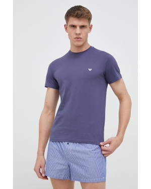 Emporio Armani Underwear piżama męska kolor granatowy wzorzysta