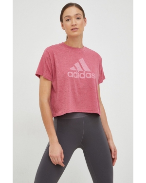 adidas t-shirt damski kolor różowy