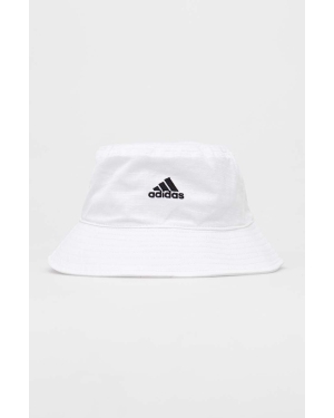 adidas kapelusz bawełniany kolor biały bawełniany