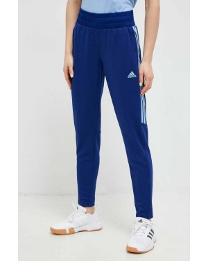 adidas spodnie treningowe Tiro kolor niebieski z aplikacją