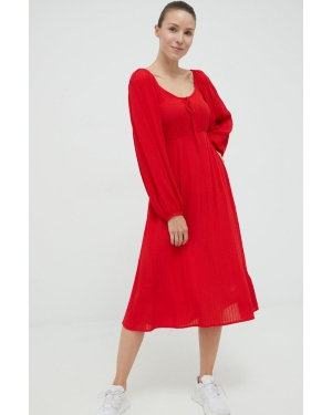 Billabong sukienka kolor czerwony mini rozkloszowana