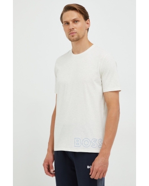 BOSS t-shirt 50472750 męski kolor beżowy melanżowy