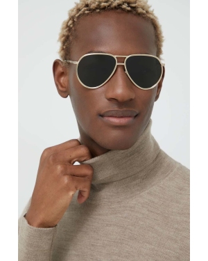 Burberry okulary przeciwsłoneczne męskie kolor złoty