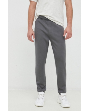 Calvin Klein spodnie dresowe męskie kolor szary gładkie